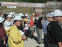 白庭駅での説明