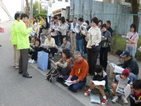 国土交通省の兵庫国道事務所の方から天神橋の概要説明です。